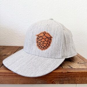 Double Mountain Brewery Hops Logo Fitted Hat Wool Blend NEW Stylish